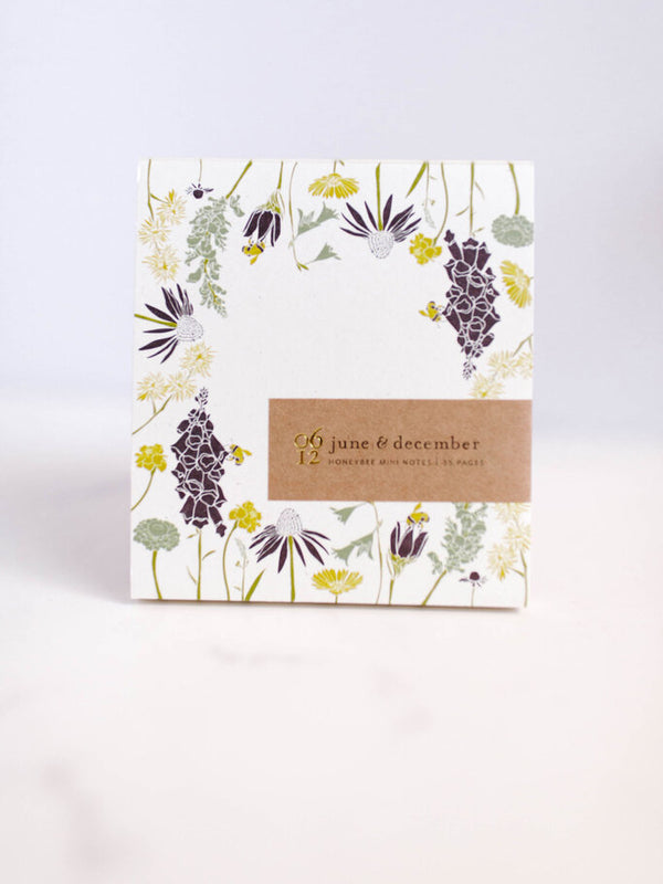 Honeybee Mini Notes / Recycled Notepad