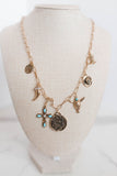 Charm Necklace-western Cross Cowboy Hat