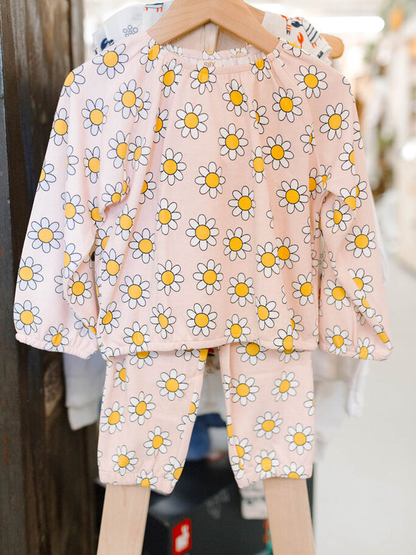 daisy pop top and pant set