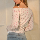 oatmeal pink button front cardigan with delicate lace trim neckline