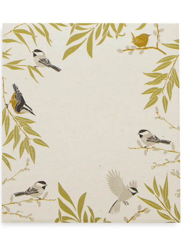 Chickadees Mini Notes / Recycled Notepad
