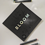 bloom coloring book with velvet pages