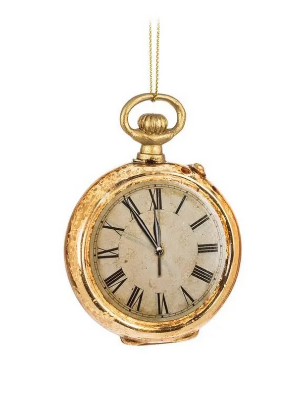 Pocket Watch Ornament-3.5"H