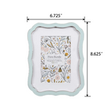 4x6 blue vintage style picture frame