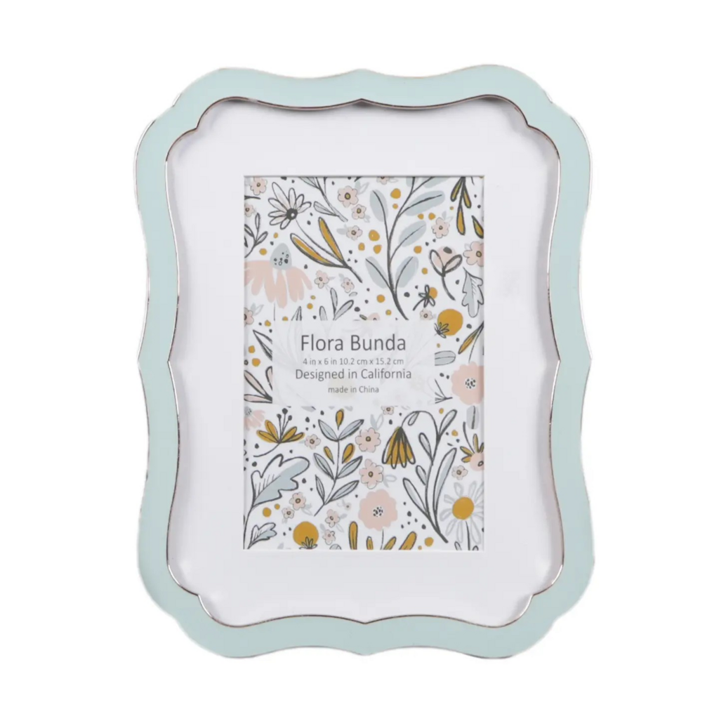 4x6 blue vintage style picture frame