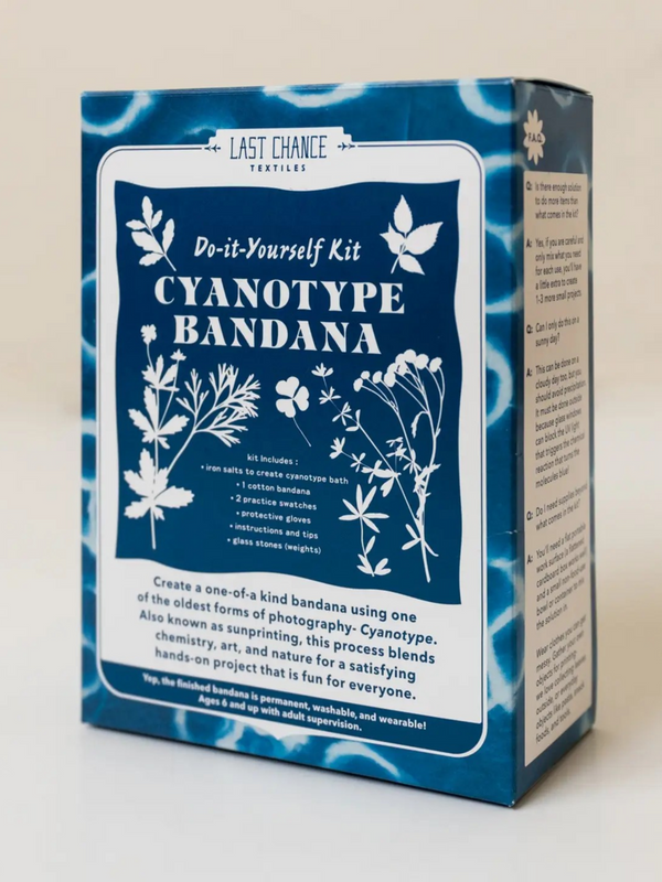 DIY cyanotype bandana kit