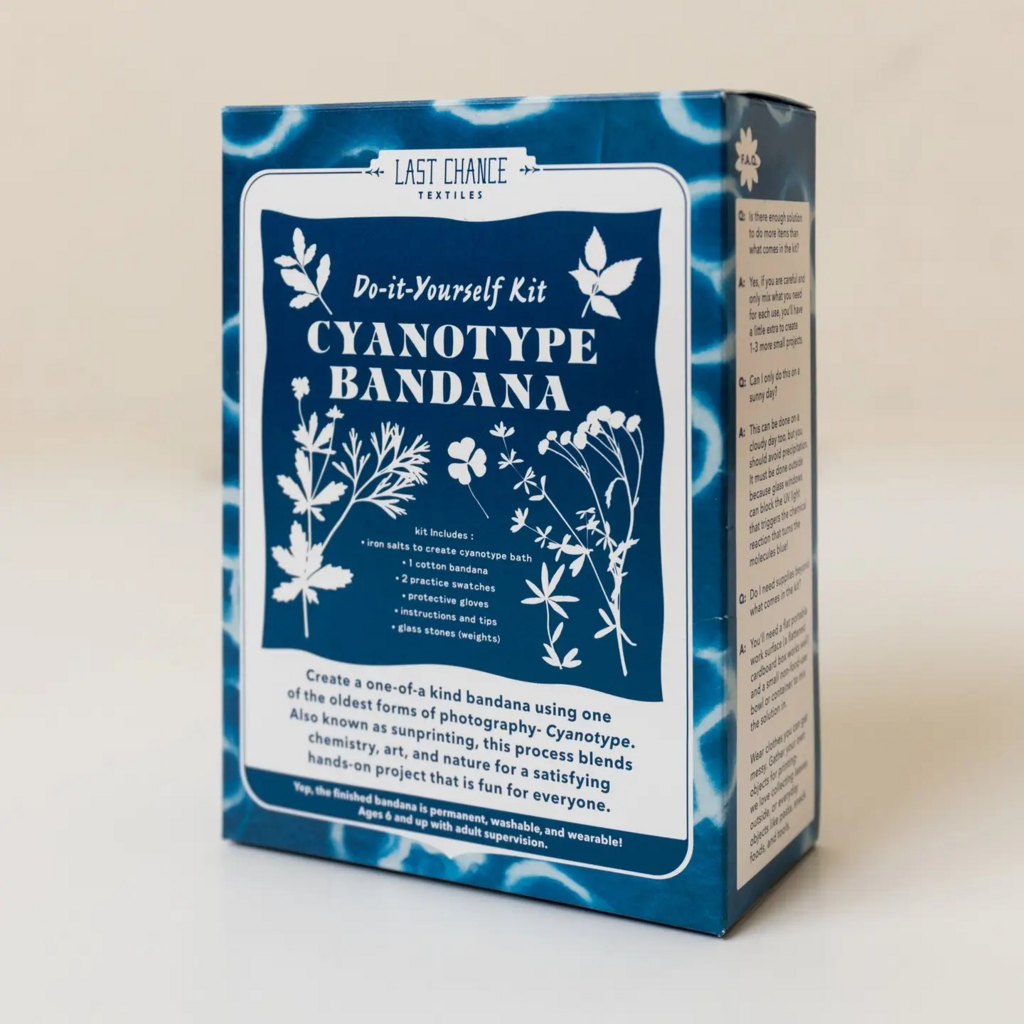 DIY cyanotype bandana kit