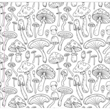 Mushrooms Adult Coloring Book