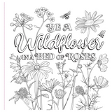 Wildflowers Adult Coloring Book