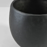 Small Anga Aluminum Ethnic Black Pot