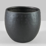 Small Anga Aluminum Ethnic Black Pot