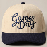 Navy Game Day Corduroy Trucker Baseball Cap