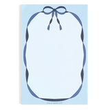 Blue Coquette Bow 4x6 Notepad