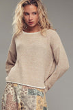 Cozy Oatmeal Boho Top