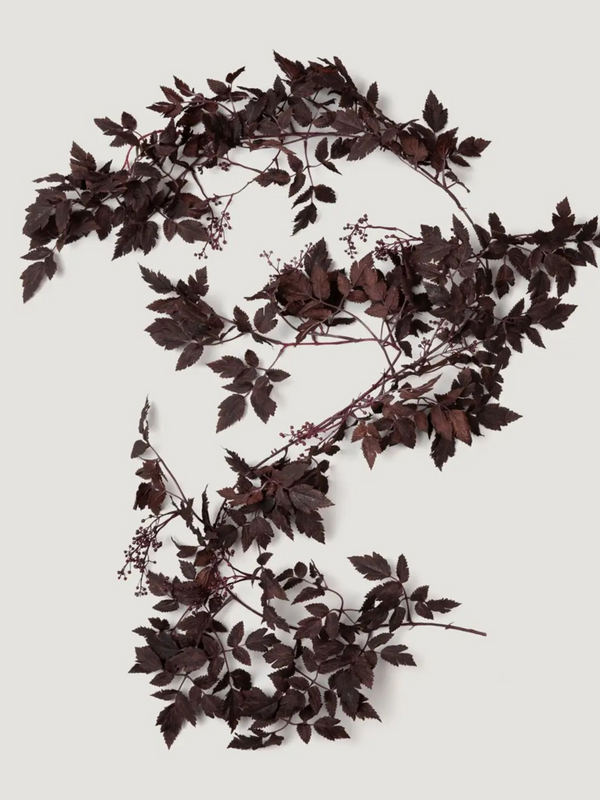 Plum Cimicifuga Seeded Garland - 6'