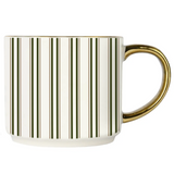 Green Stripe Coffee Mug