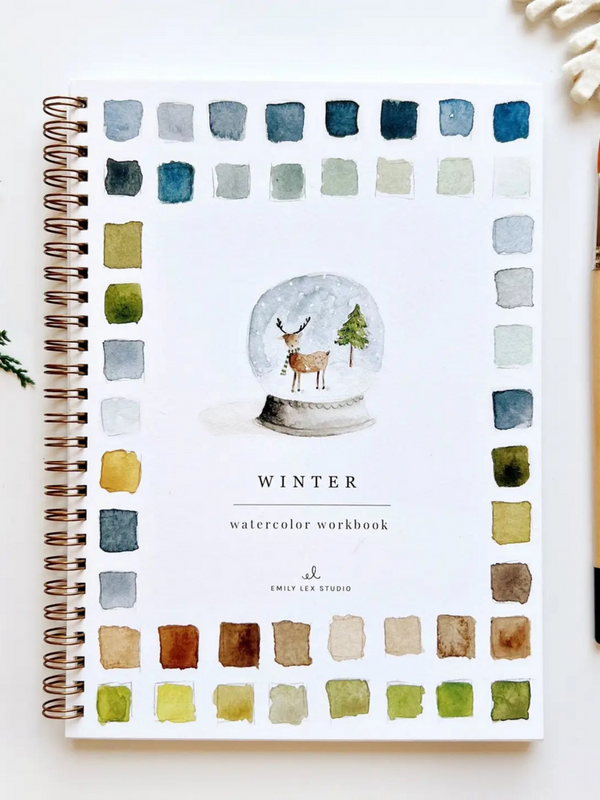 winter watercolor workbook