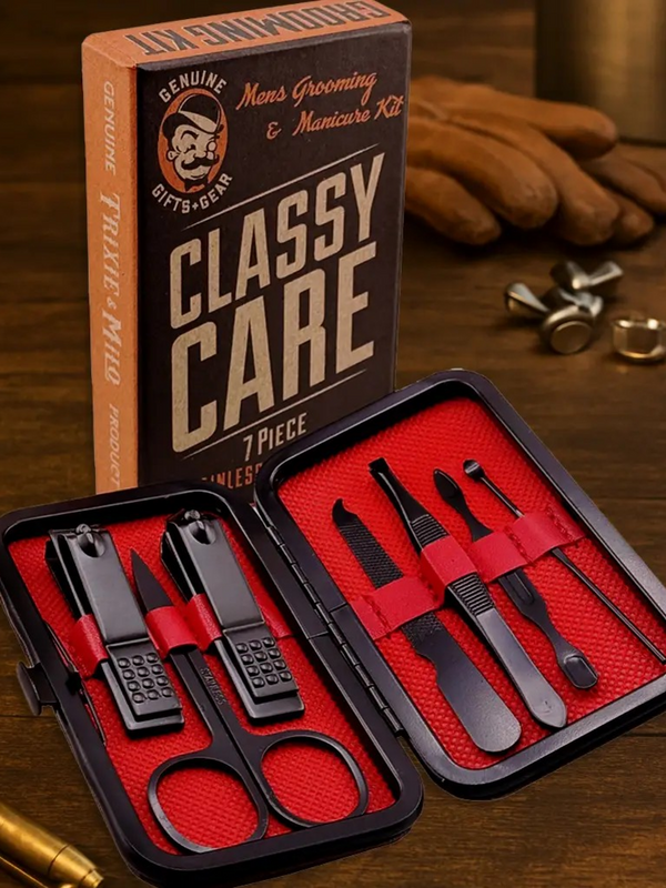 men's grooming and manicure kit