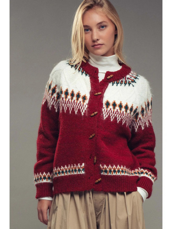 Nordic Wool Blend Cardigan