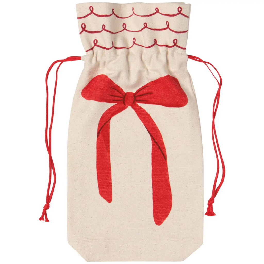 single bow wine bag