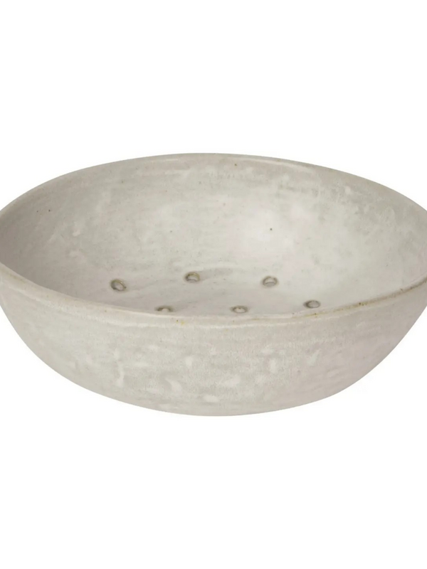 Ivory Stoneware Fruit Bowl 9 Inch