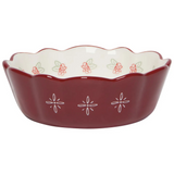 Maroon Floral Bowl