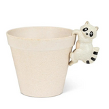 Climbing Raccoon Pot Hanger-4"H