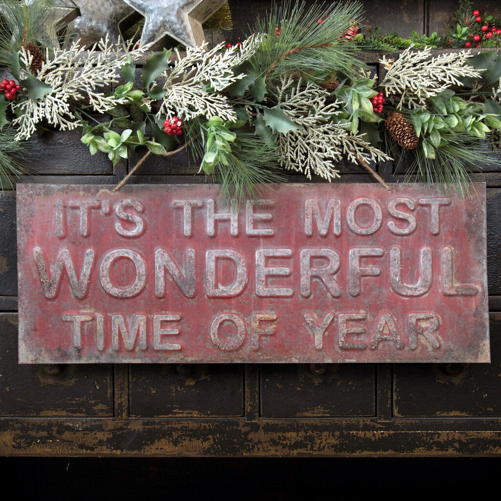 Most Wonderful Time of The Year Metal Sign