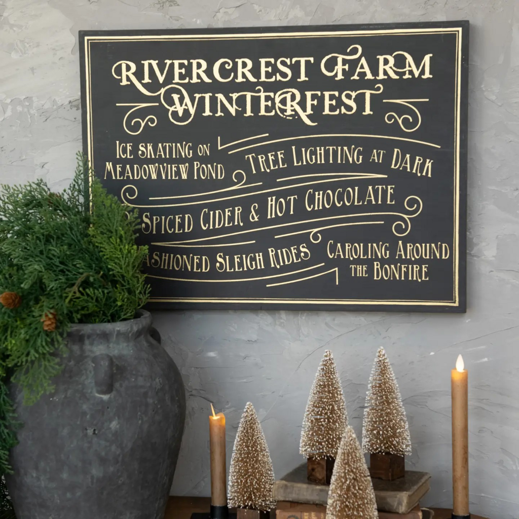 22" rivercrest farm sign