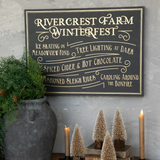22" rivercrest farm sign