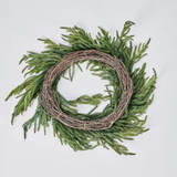 Real Touch Norfolk Pine Wreath - 24"