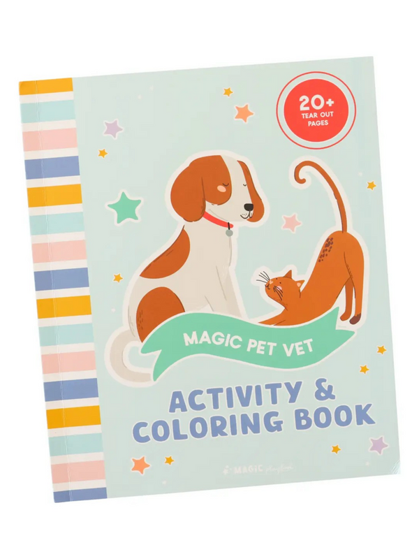 vet themed activity book