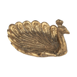 cast iron peacock trinket dish