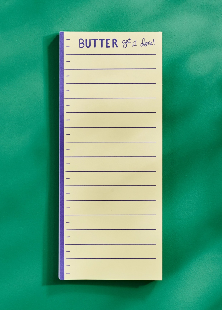 butter get it done notepad