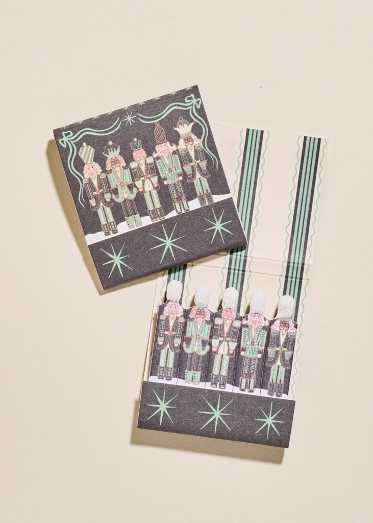green nutcracker 10 stem matchbook