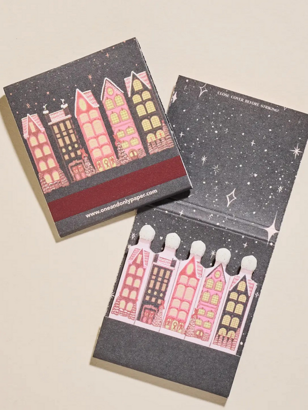 wintery village 10 stem matchbook
