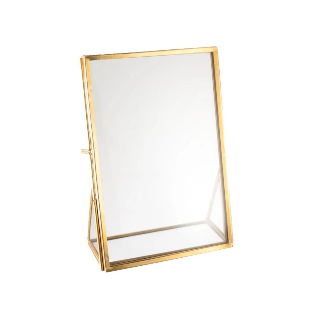 Brass Standing Frame 4"x6" Vertical