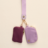 lilac duo wristlet