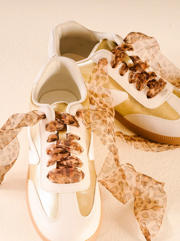 sheer cheetah shoelaces