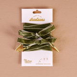 velvet green shoelaces