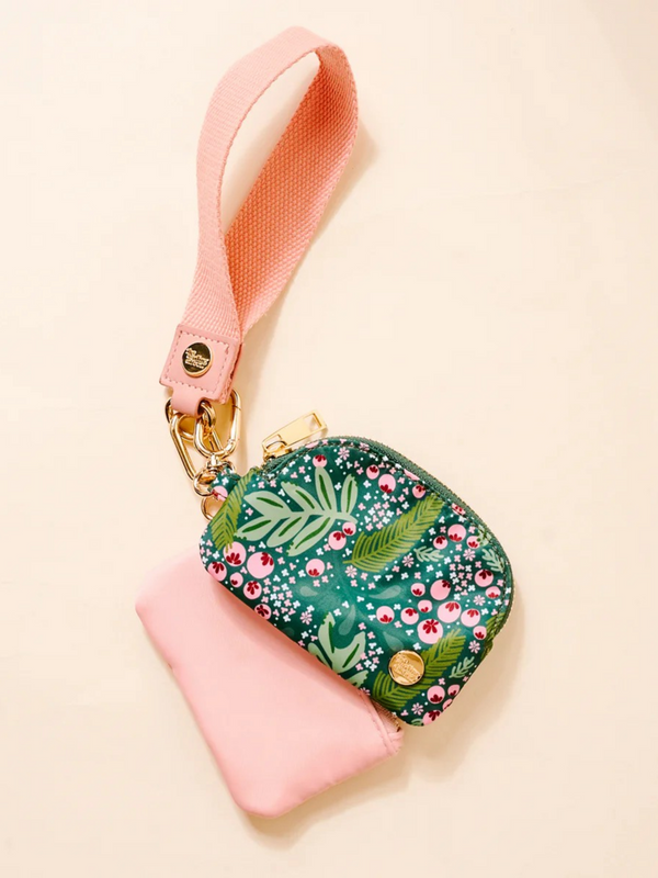 Jolly Sprig Duo Pouch Wristlet