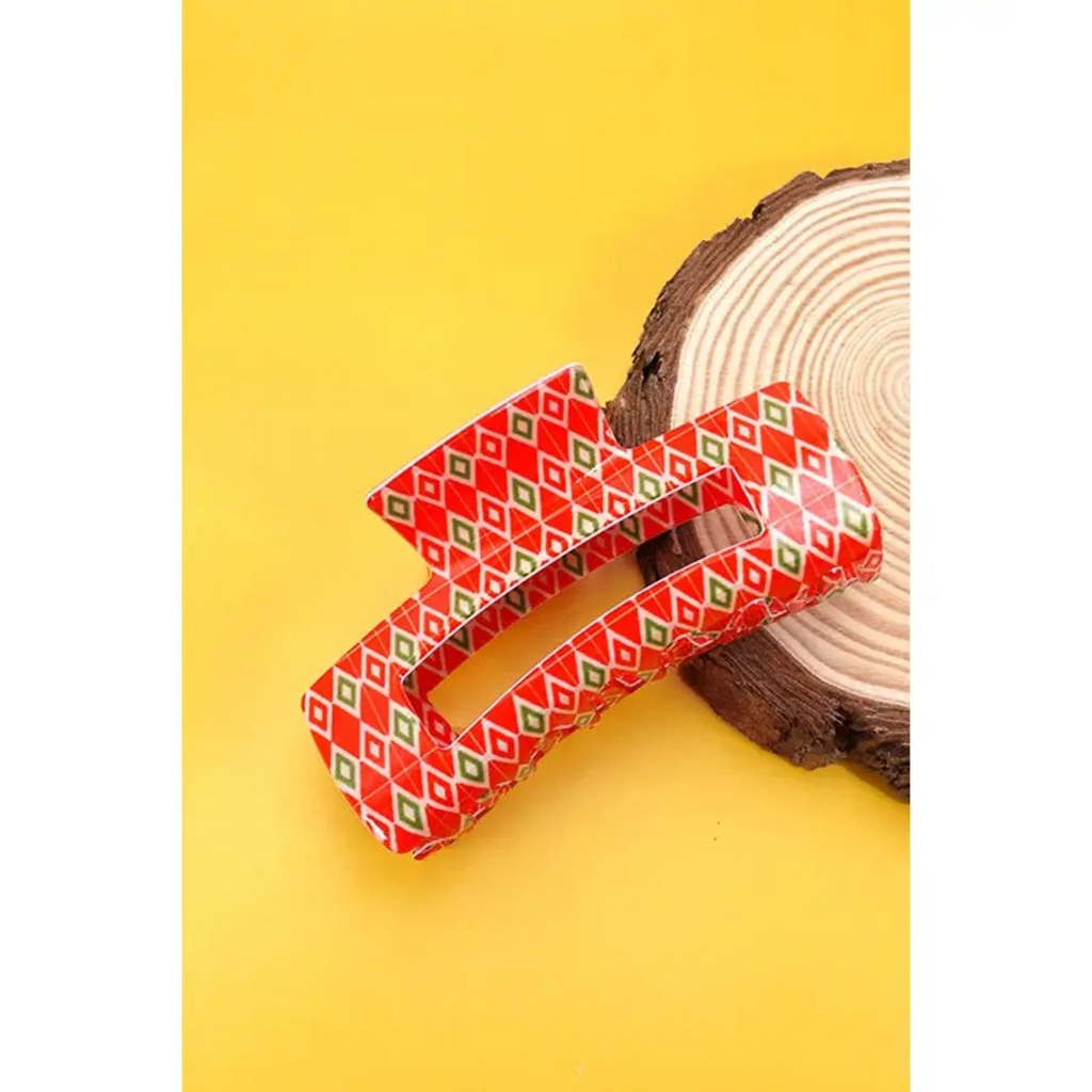 ornament pattern hair claw