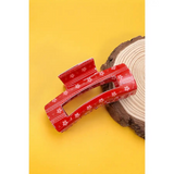 snowflake pattern hair claw