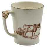 Down On the Farm Toile Mug