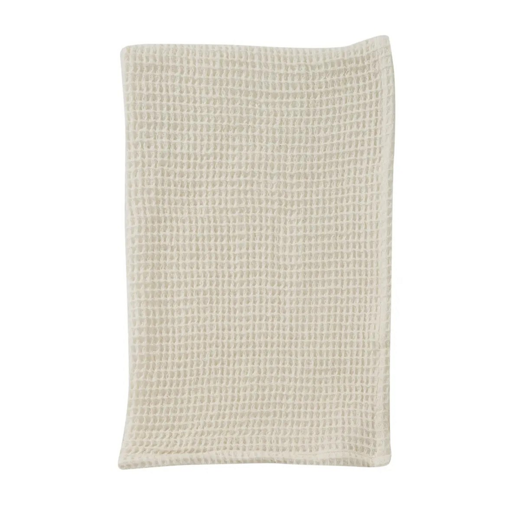 vanilla solid waffle dishtowel