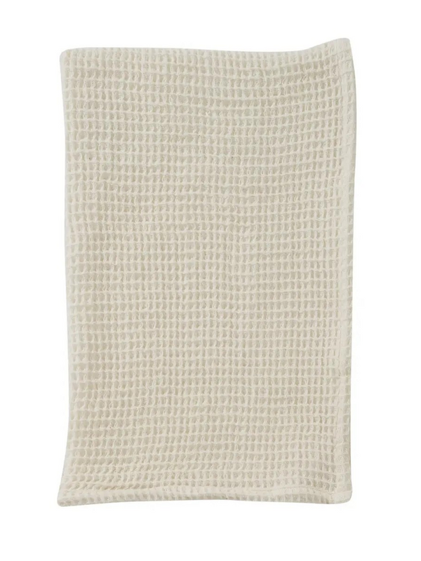 vanilla solid waffle dishtowel