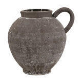 7x7x7" Rustic Textured Ceramic Pitcher