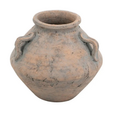 10x9" Tapered Terracotta Vase w/ Decorative Handles