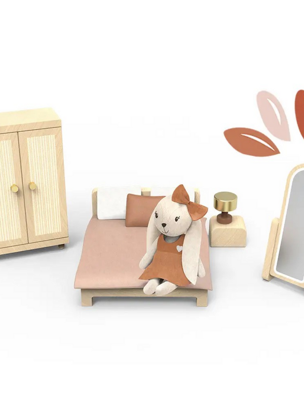 Doll House Bedroom set with 1 Character