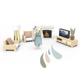 Doll House Living Room Set with 1 character